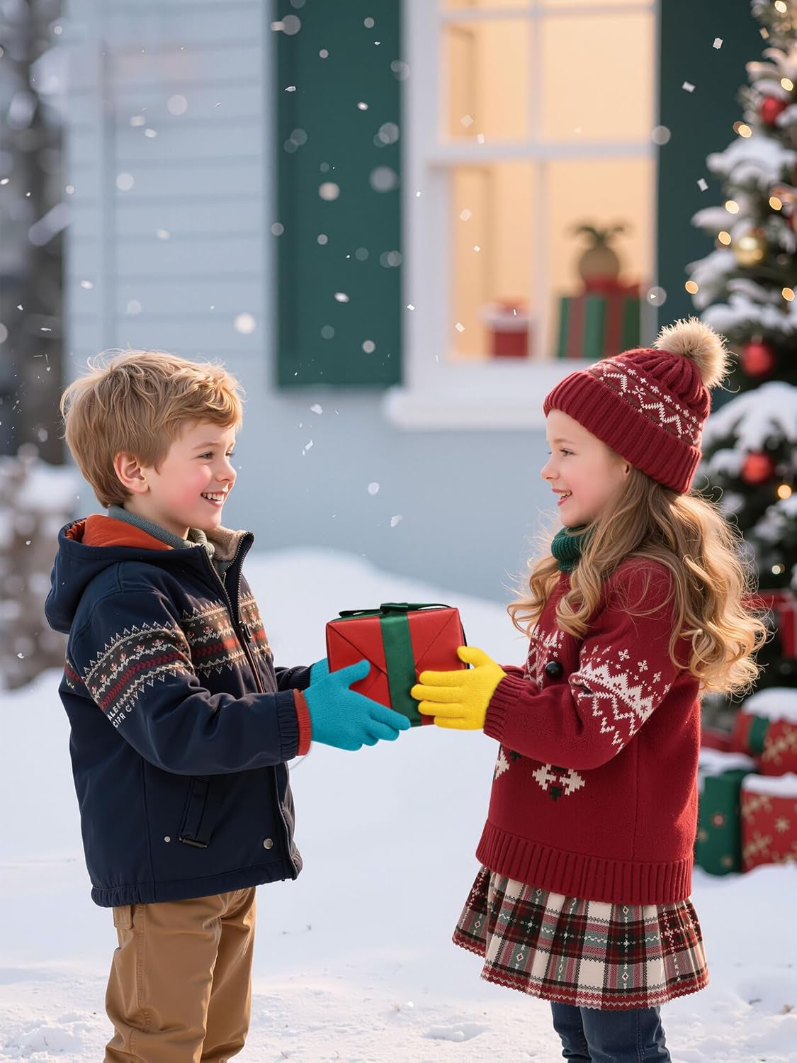 12 Pairs Kid'S Winter Magic Gloves Children Stretchy Warm Magic Gloves Boys or Girls Knit Gloves for 6-12 Years