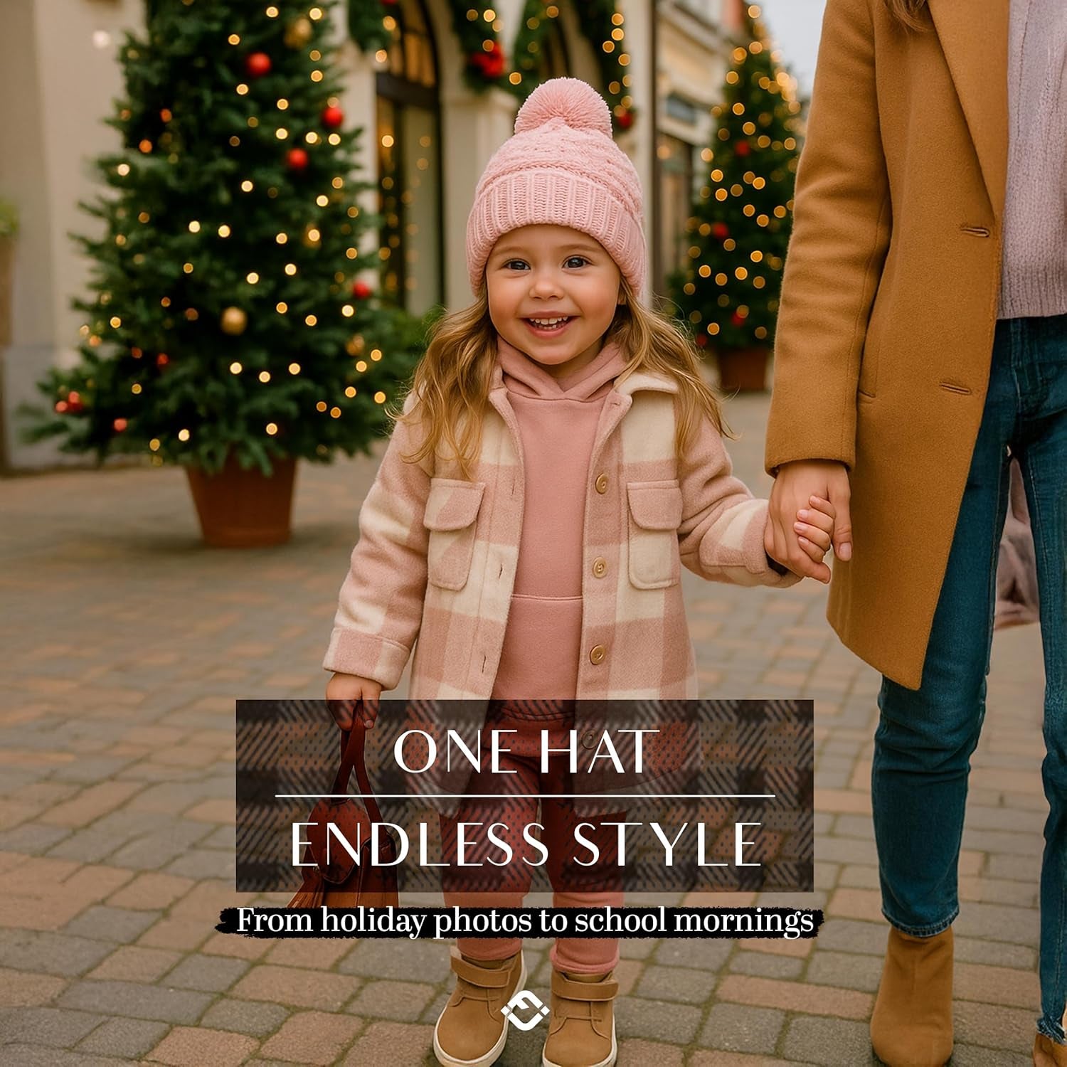 Toddler Pom Beanie – Kids Winter Hat for Ages 1–4, Baby Boy & Girl Knit Beanies, Warm Cozy Knit Snow Hats