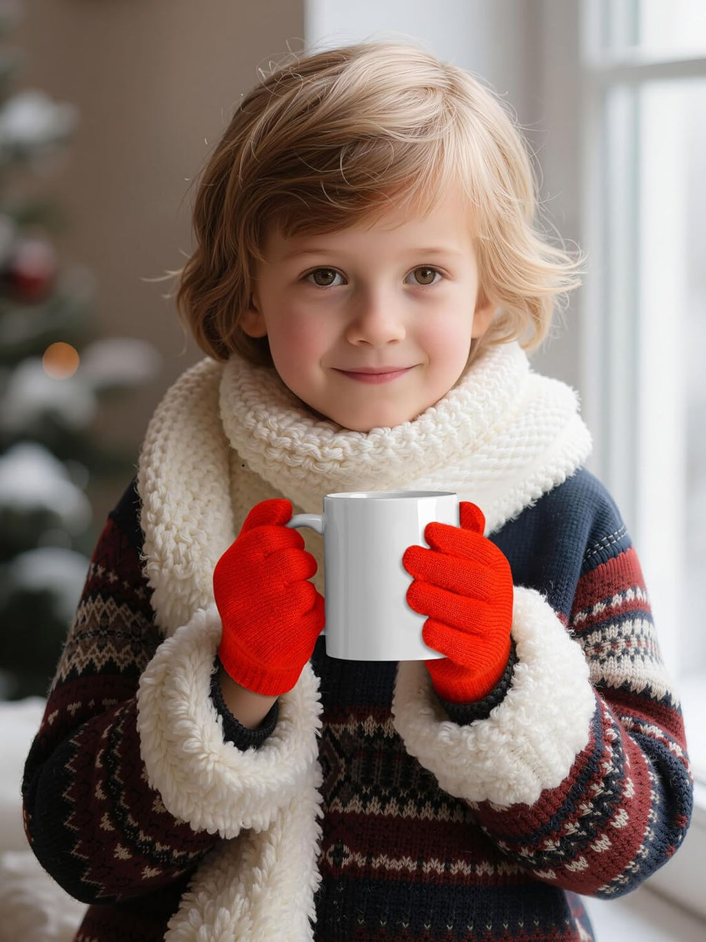 12 Pairs Kid'S Winter Magic Gloves Children Stretchy Warm Magic Gloves Boys or Girls Knit Gloves for 6-12 Years