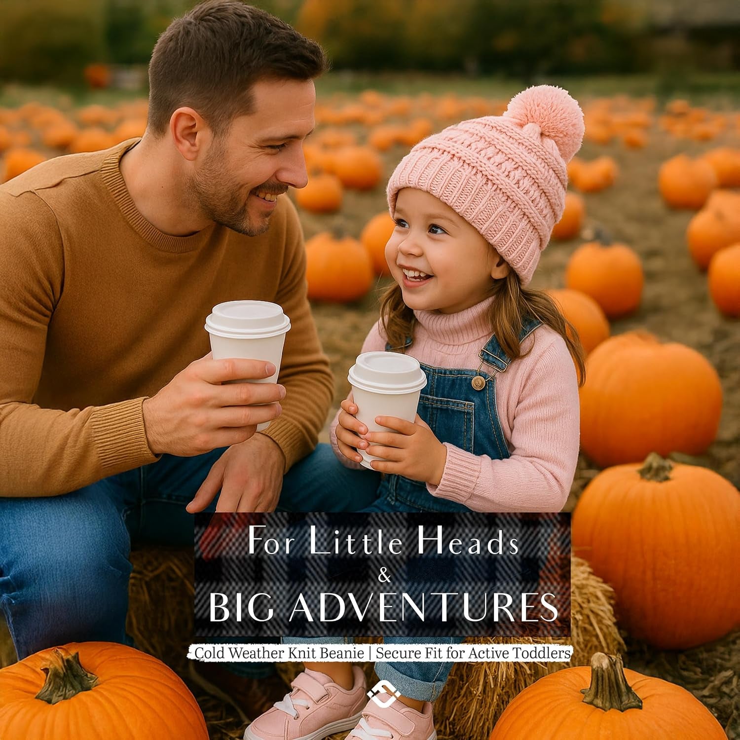 Toddler Pom Beanie – Kids Winter Hat for Ages 1–4, Baby Boy & Girl Knit Beanies, Warm Cozy Knit Snow Hats